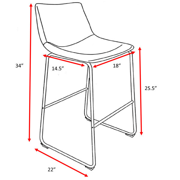 Williston Milana Bar & Counter Stool & Reviews Wayfair